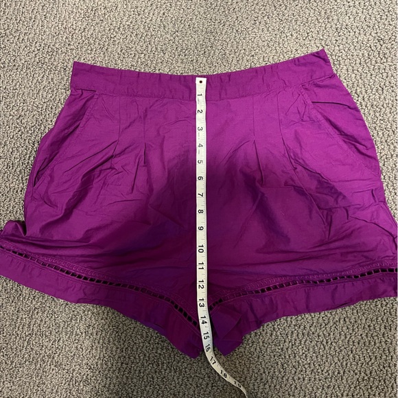 Sezane Nicolo Shorts Purple - Size 10 - Picture 4 of 5